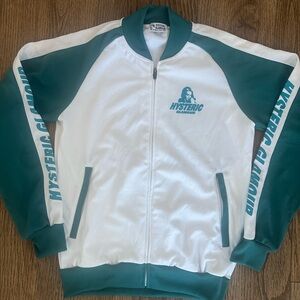 Hysteric Glamour White and Green Track Jacket